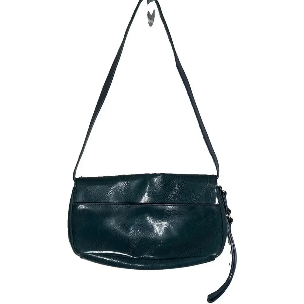 Etienne Aigner Pompeii Collection Clutch Purse Handbag Wristlet Green